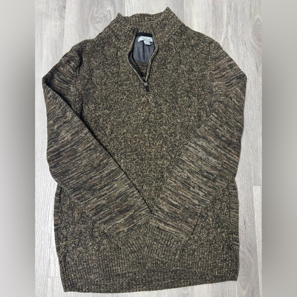 Method Other - Method Sweater Cotton Blend Knit Quarter Zip Pull Over Mock Men’s Size Large